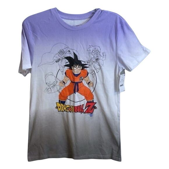 Dragon Ball Z Other - Dragonball Z Graphic T Shirt Size S Ombre Purple Gray White -NWT